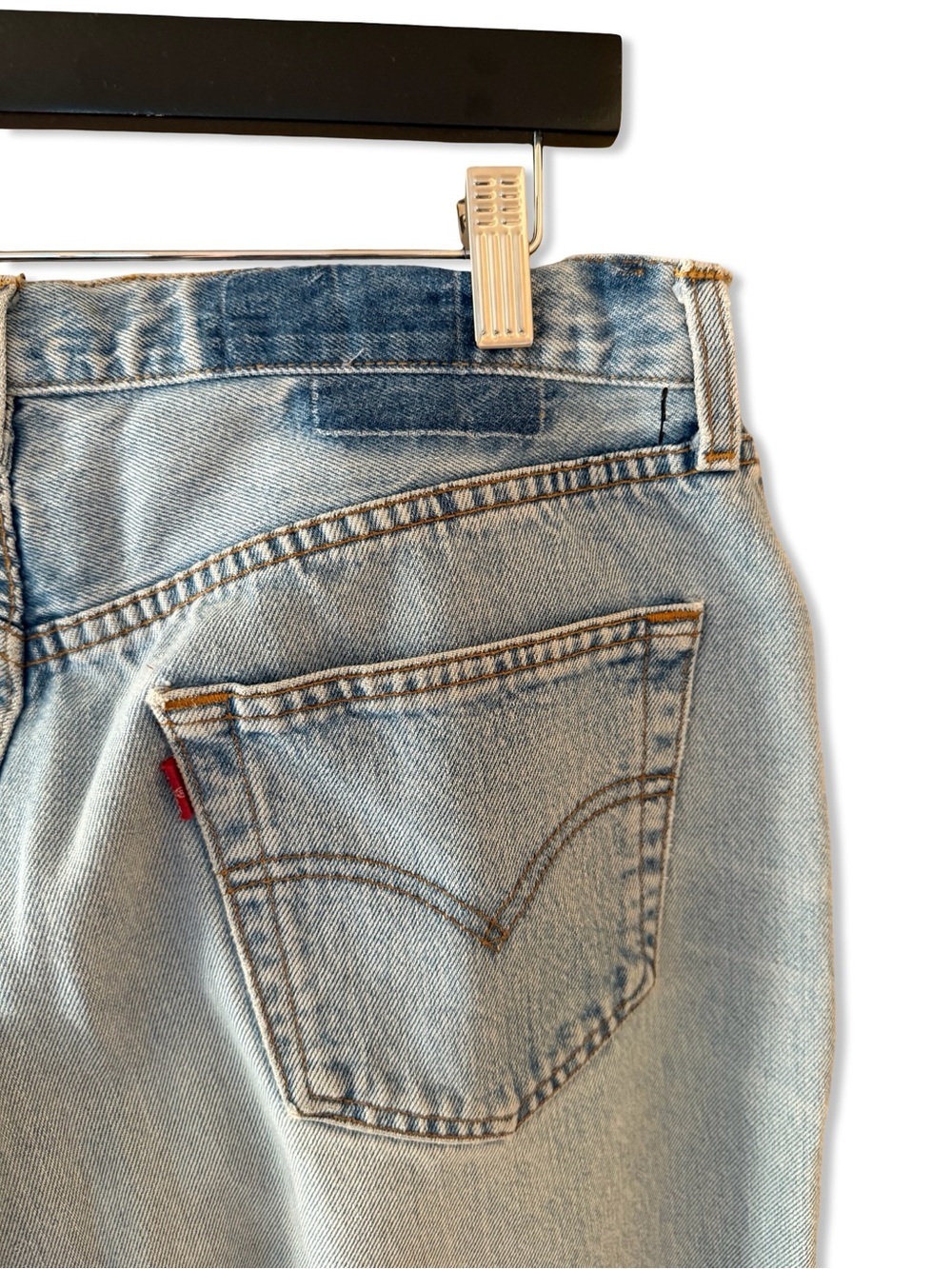 Aligrace Signature Baggy Straight Leg Jeans Light Medium blue Revolve $418 31 - Picture 12 of 13